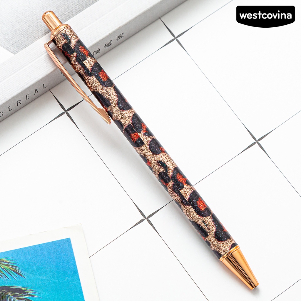 [Hot]✍Bút Bi 1.0mm Họa Tiết Da Báo