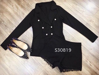 Set áo vest quần sort