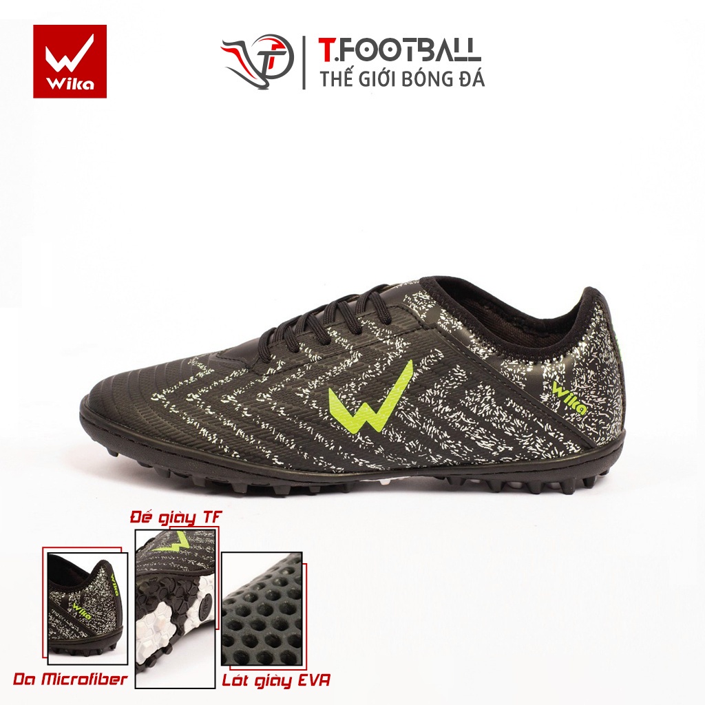 Giày Đá Bóng WIKA Hunter II Lưỡi Gà Liền Đế Cao Su TF Thế Hệ Mới
