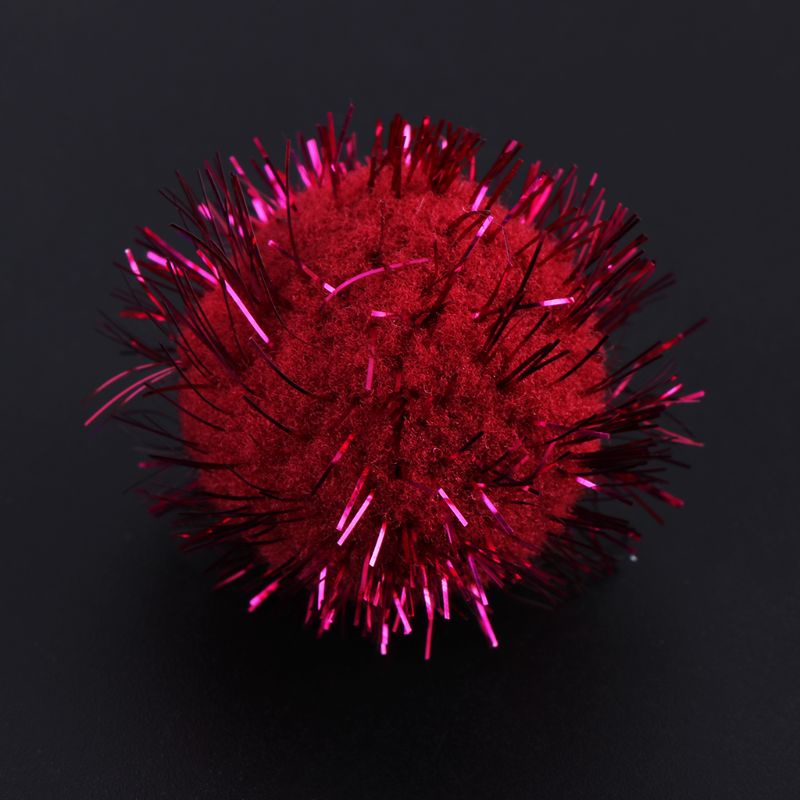 Set 100 Quả Cầu Lông Xù Mini 30mm Mềm Mại Làm Đồ Chơi Thủ Công Cho Bé