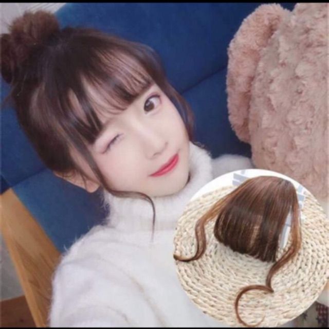 Tóc giả mái ❤️❤️ FREESHIP ❤️❤️ mái thưa pass xoăn