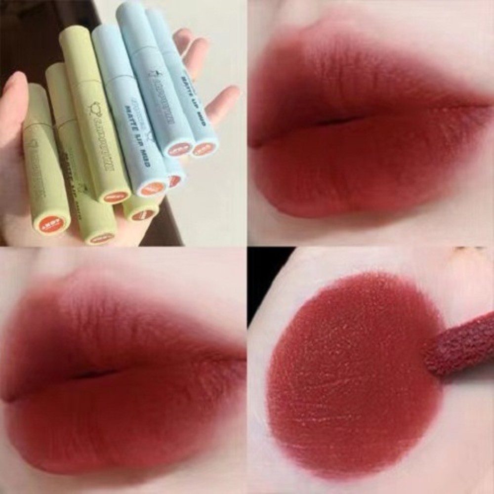 cappuvini Velvet Matte Women Liquid Lipstick 6 màu Lâu trôi Không thấm nước Không phai màu Son bóng Nude Lip Tint NICEYY