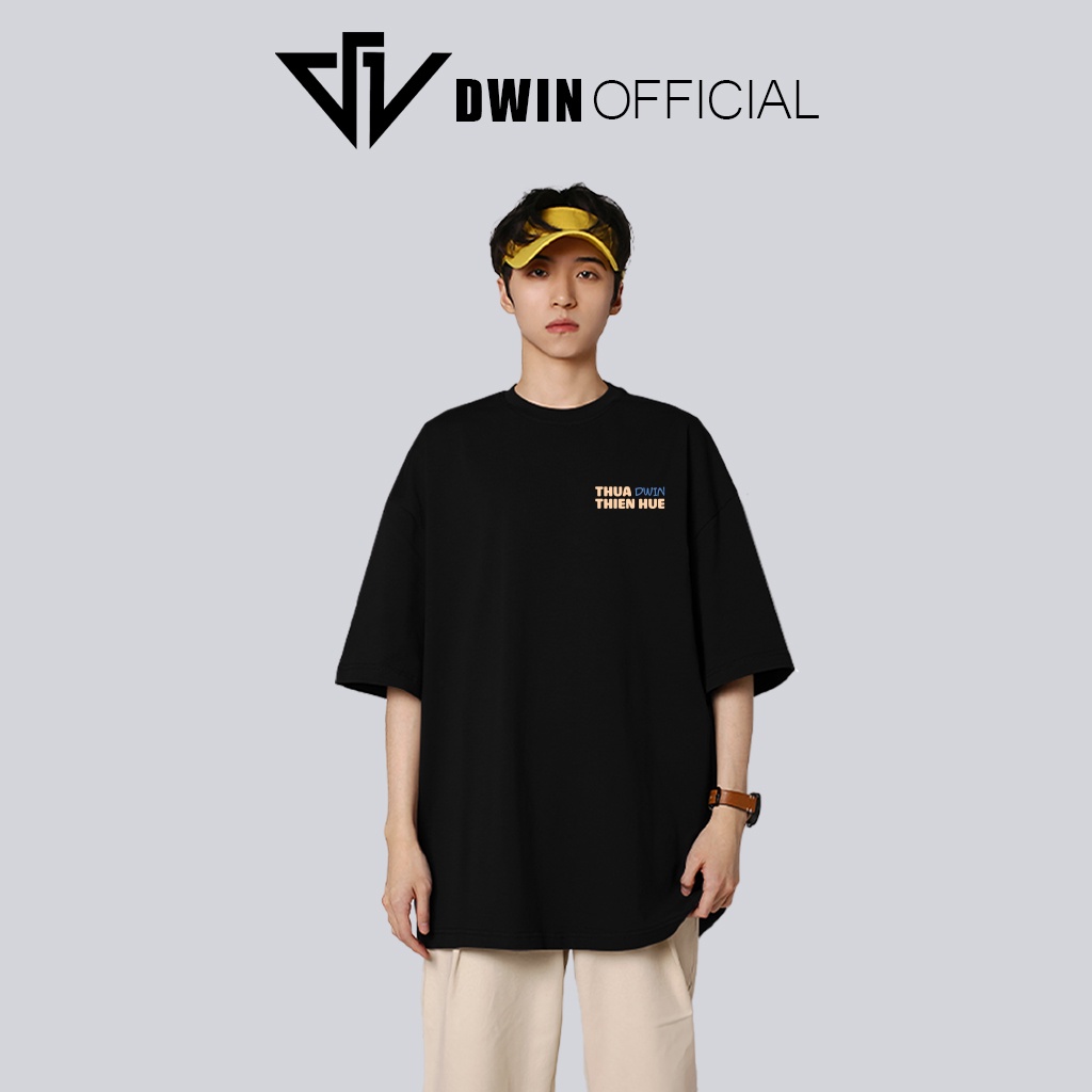Áo thun unisex Thừa Thiên Huế thời trang DWin basic tee phông trơn nam nữ tay lỡ oversize form rộng