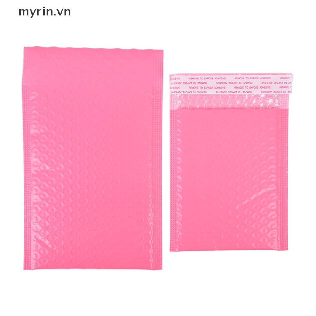 Set 10 Túi Bong Bóng Nhựa Màu Hồng