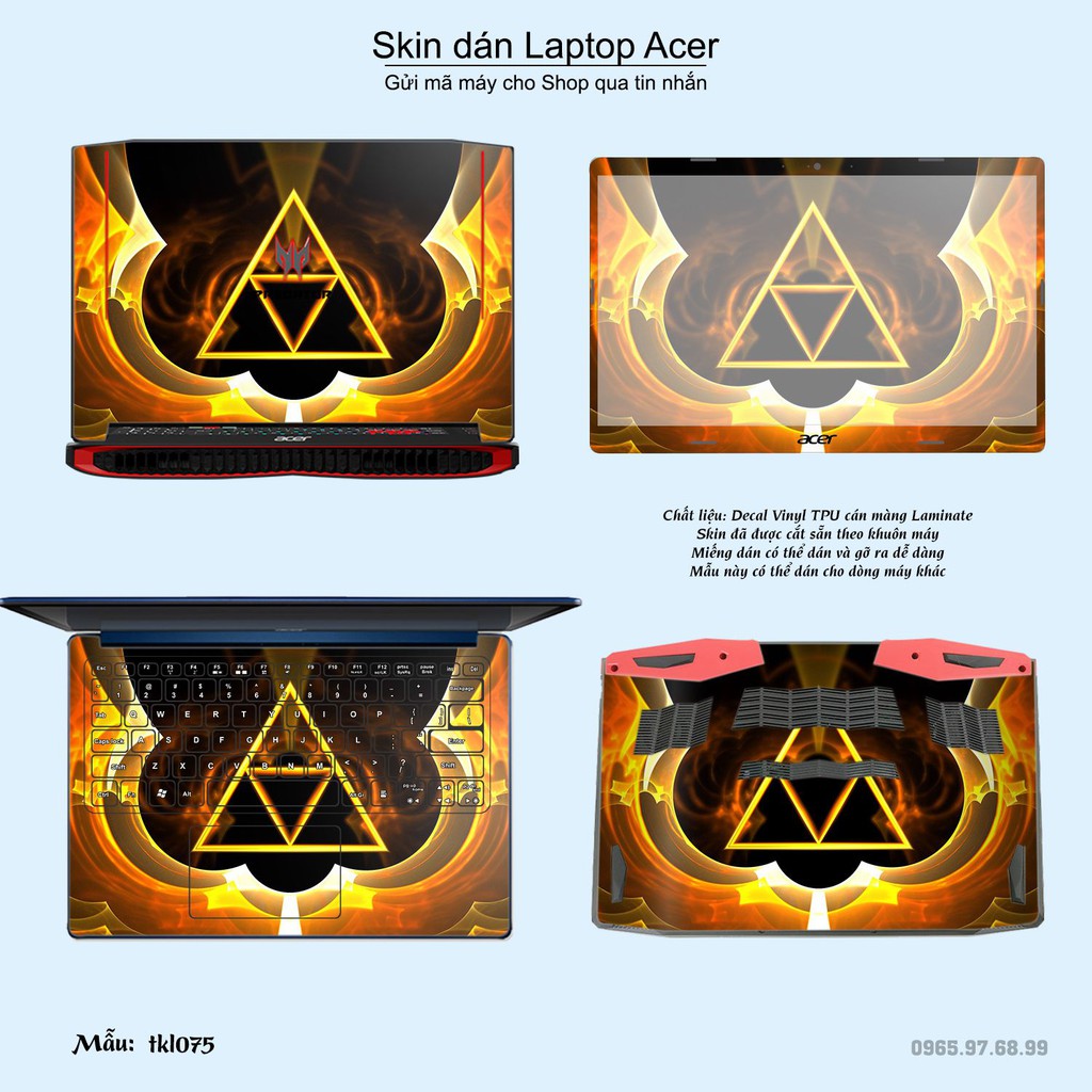 Skin dán Laptop Acer in hình thiết kế _nhiều mẫu 7 (inbox mã máy cho Shop)