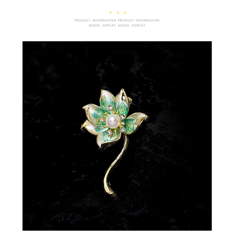 Ghim Cài Áo Hình Hoa Đính Ngọc Trai Thời Trang Cho Nữ