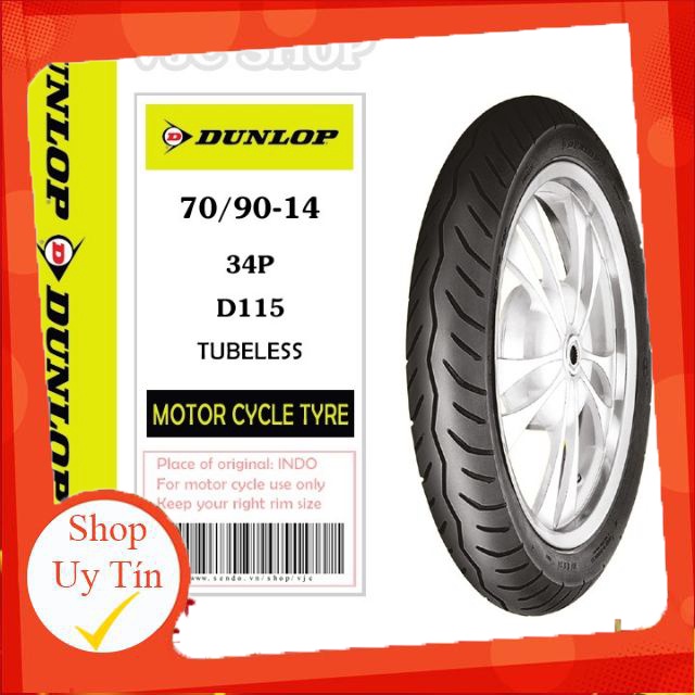 Vỏ DunLop :70-80-90/90-14 - Aspira
