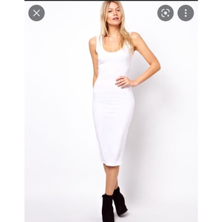 Đầm midi ôm body 2s f21 VNXK hai dây dáng dài chất thun gân Love J xuất khẩu dư xịn bodycon sexy vuông hở ngực