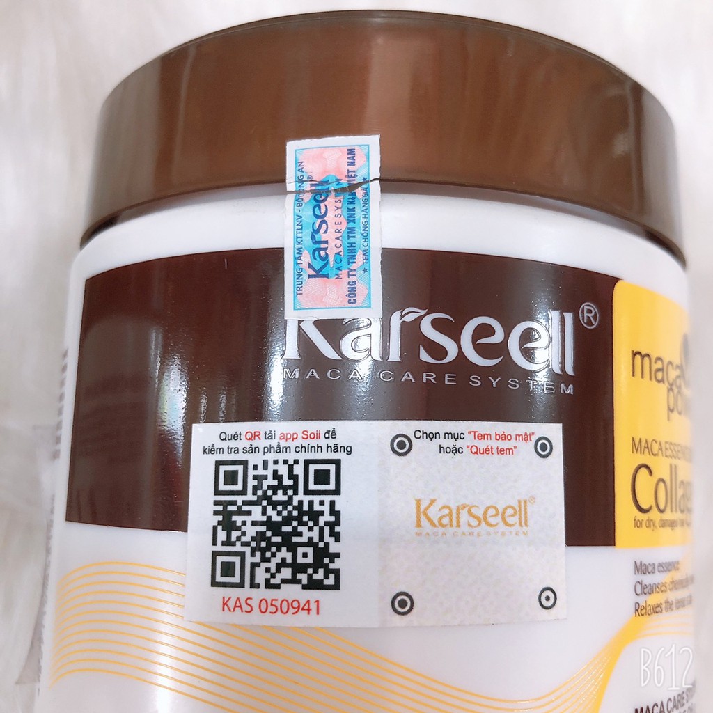 Kem Ủ Tóc Collagen Karseell Maca 500ml