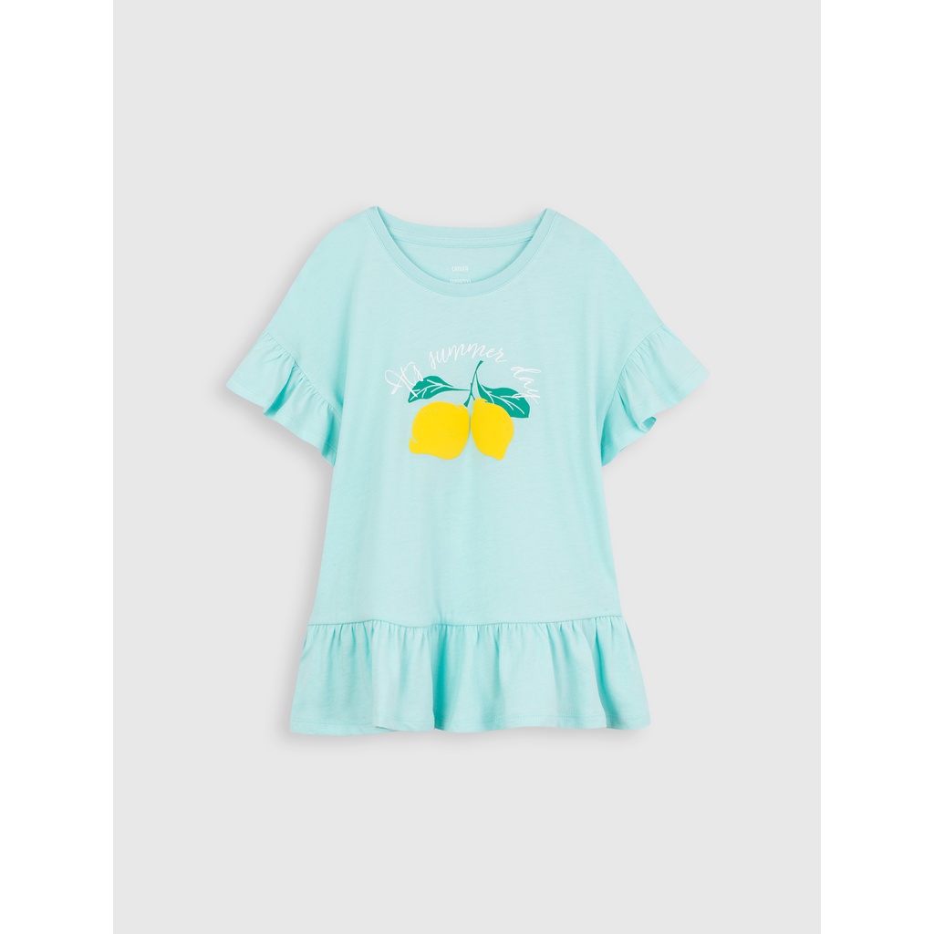 Áo phông bé gái cotton USA CANIFA - 1TS21S020-SB289