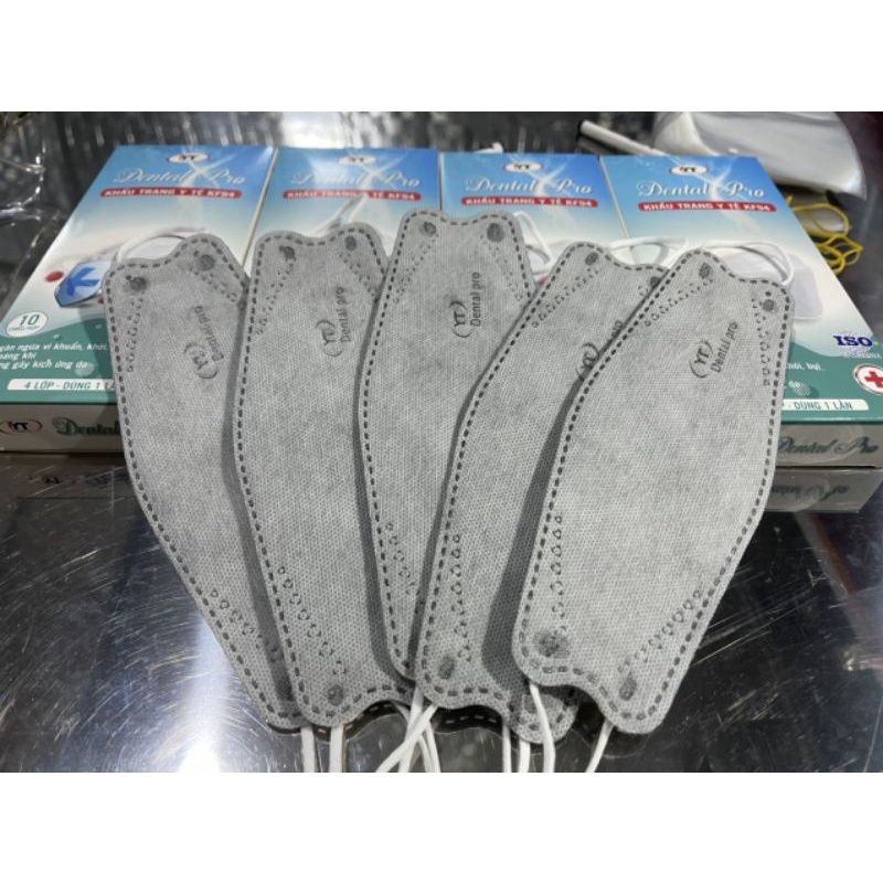 khẩu trang kf 94 4 lớp túi 10 chiếc dày dặn