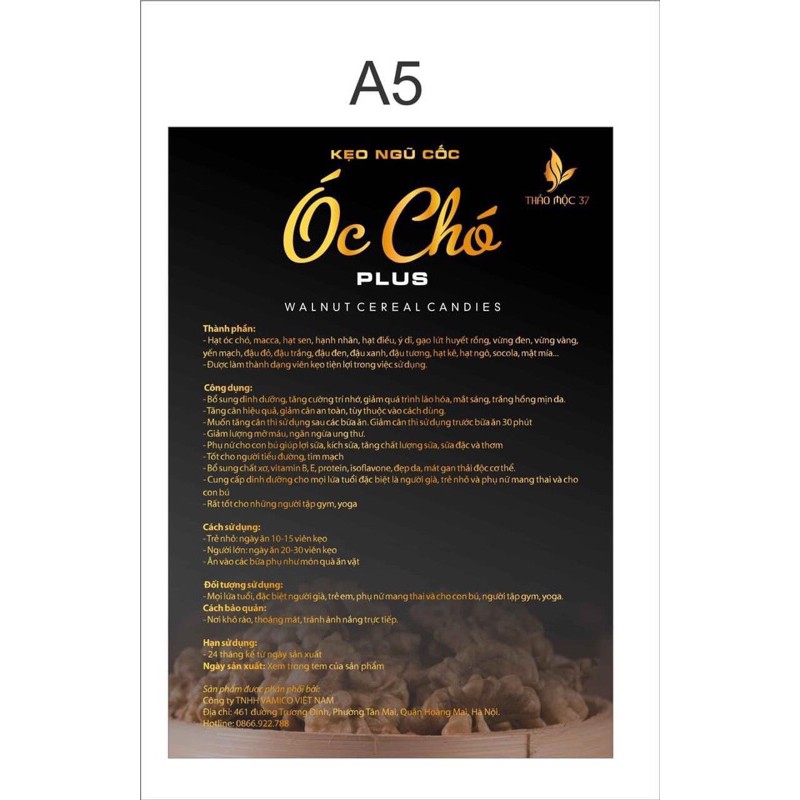 Kẹo Ngũ cốc óc chó của thảo Mộc 37 Tặng kèm hộp kẹo mầm lúa mạch gold 180k | BigBuy360 - bigbuy360.vn