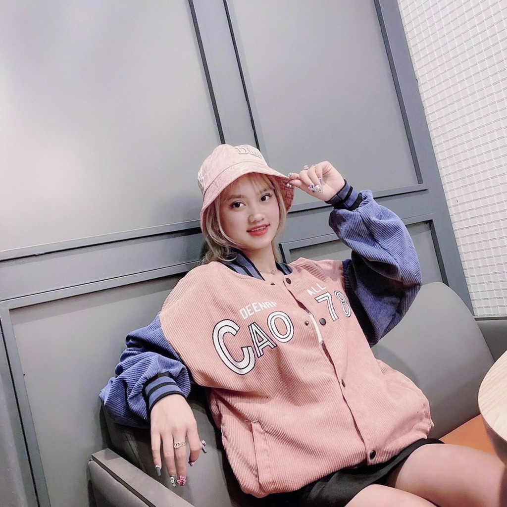 Áo bomber nam áo khoác jacket nỉ nữ unisex khuy bấm tay bo phối màu form rộng 2 màu logo cầu vồng Freeship | BigBuy360 - bigbuy360.vn