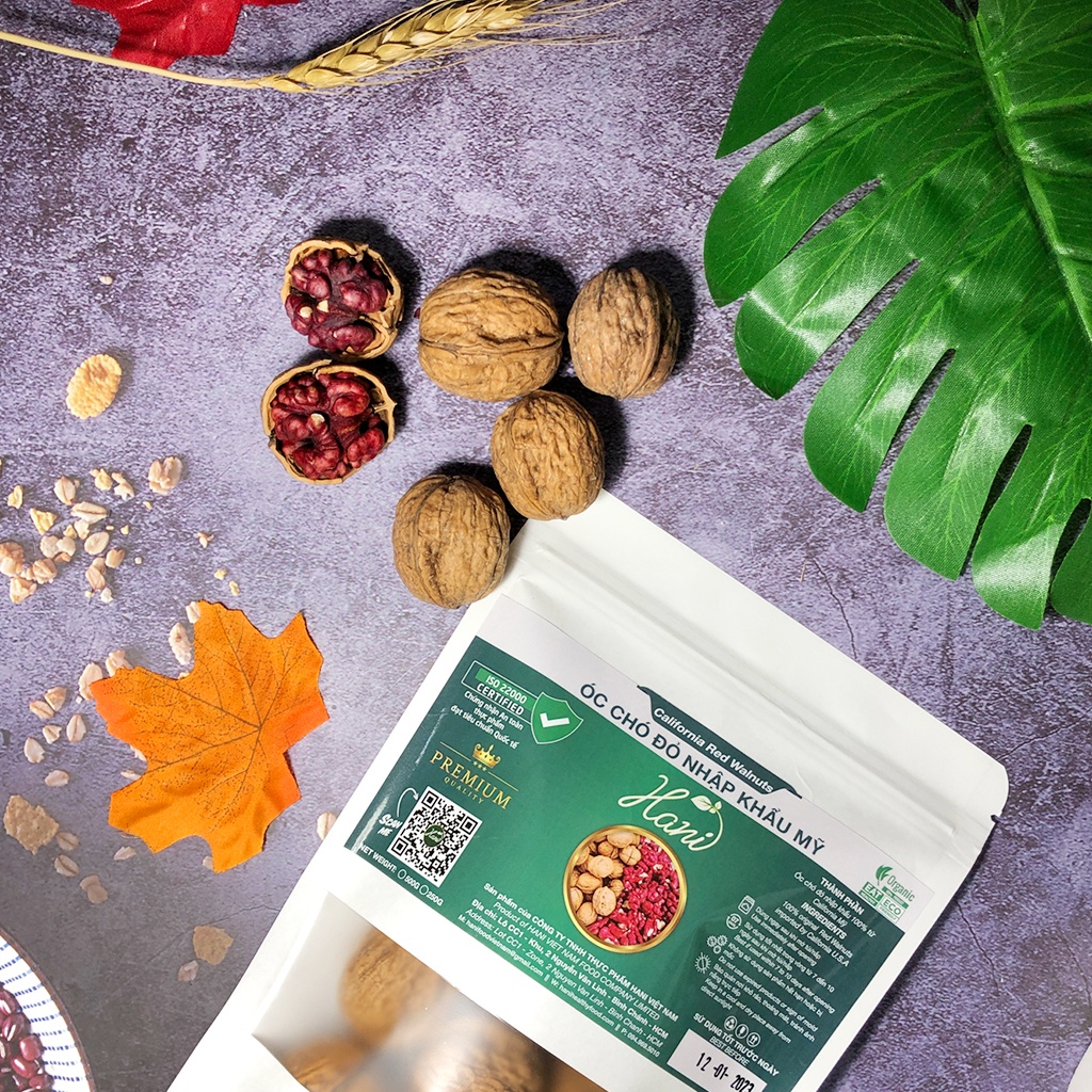 Óc Chó Đỏ Hartley Mỹ 500g nguyên vỏ - Hàng Nhập Khẩu Thượng Hạng  💰 Dinh dưỡng HANI FOOD