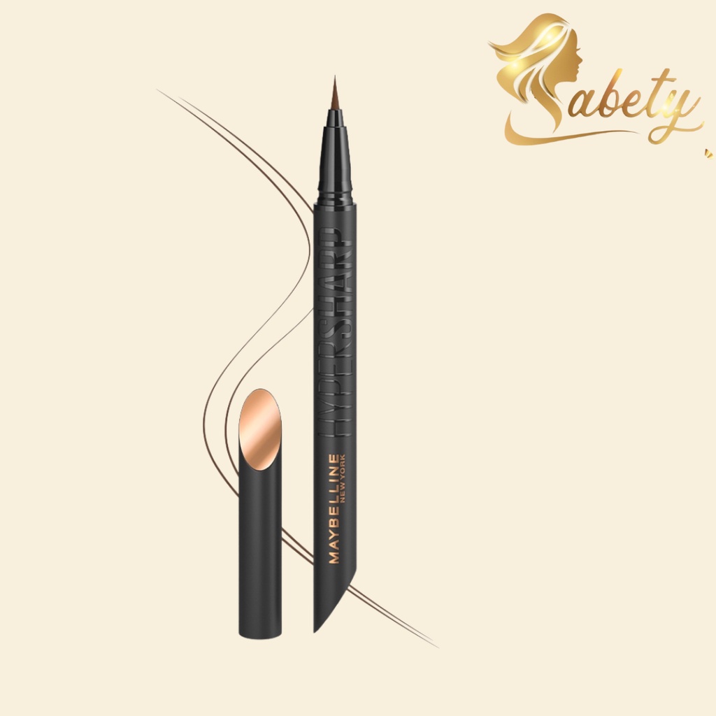 Bút kẻ mắt nước sắc mảnh lâu trôi Maybelline New York Hyper Sharp Liner Extreme Labety