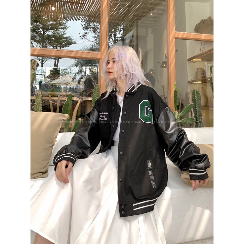 BOMBER THÊU G - TAY DA