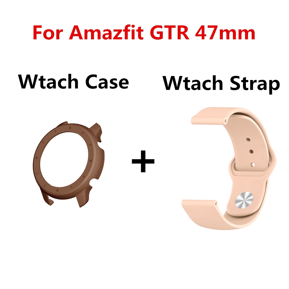 For Xiaomi Huami Amazfit GTR 47mm Smart Watch 22mm Replacement Watch Band+PC Case Cover