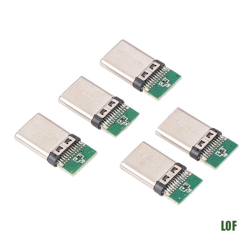 Set 5 Giắc Cắm Usb 3.1 Type C Chất Lượng Cao