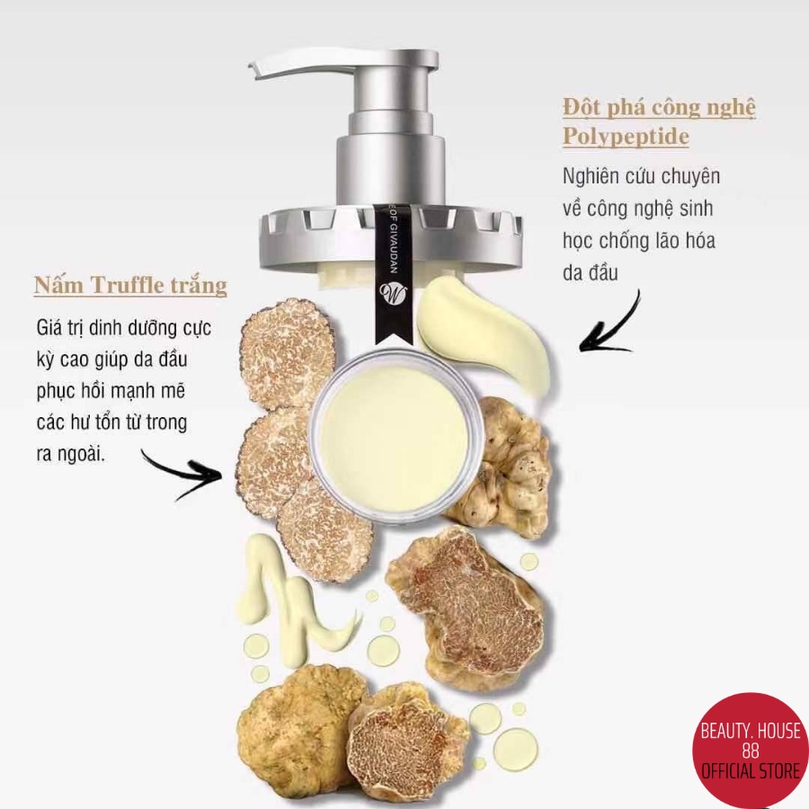 Cặp Dầu Gội Xả Weilaiya Chiết Xuất Nấm Truffle 450ml