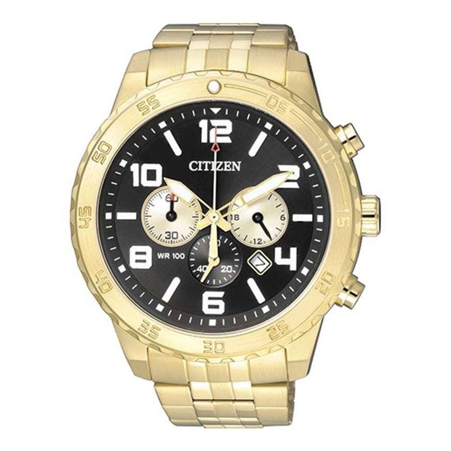 Đồng Hồ Nam Citizen Dây Thép Không Gỉ AN8132-58E - Mặt Đen