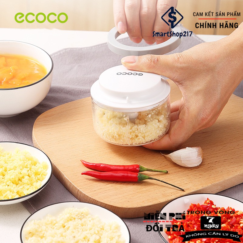 Máy Xay Tỏi Ớt Cầm Tay, Xay Cháo, Xay Thịt Mini - Thương Hiệu Nhật Bản ECOCO