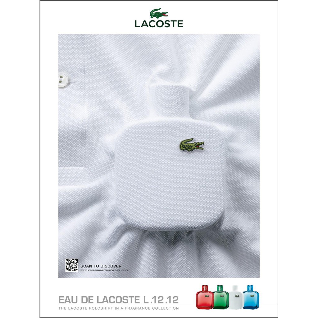 Nước hoa nam Lacoste Eau de Lacoste L.12.12 Blanc Pure 100ml EDT