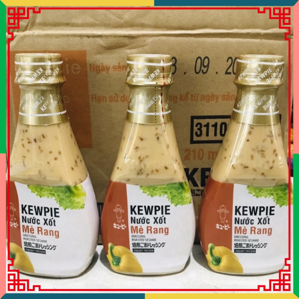 (HOT LIKE) Sốt Mè Rang Kewpie Chai 210ml dành cho Trộn Salad Và Chấm