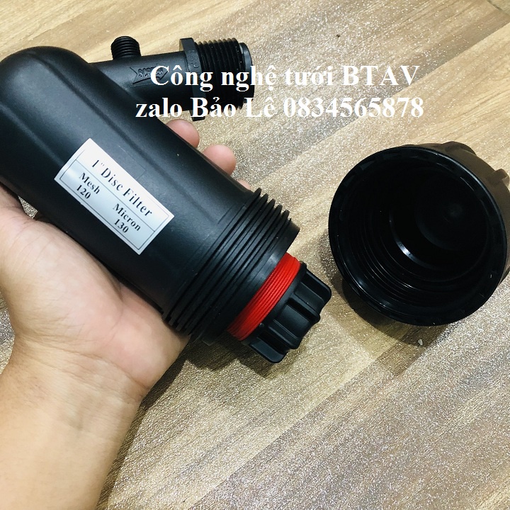 Lọc nước phi 34mm – Đen đĩa đỏ