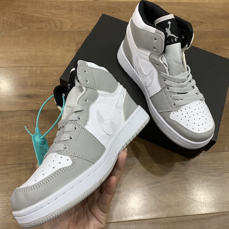 Giầy Jordan 1 camo xám cao cổ đẹp rẻ Fullbox