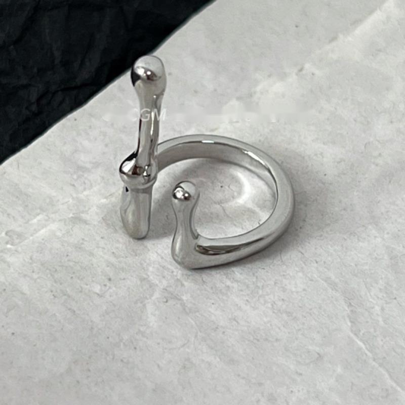 Nhẫn Dạng Lỏng Không Đều Hình Giọt Nước Kiểu Đường Phố Sáng Tạo Cho Nam Và Nữ