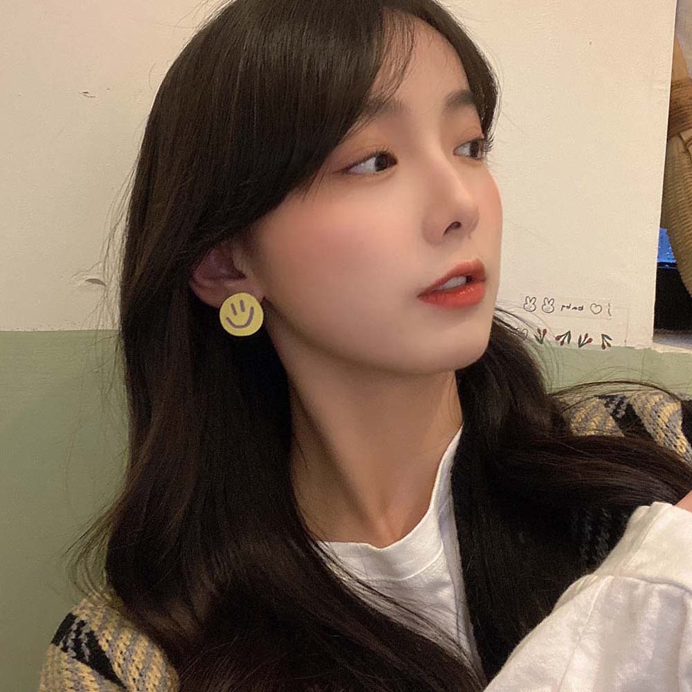 Khuyên Tai Nữ Hình Mặt Cười Đáng Yêu