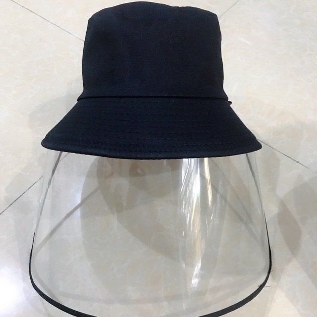 NÓN BUCKET TRƠN CHỐNG DỊCH/ NGĂN BỤI KÈM KÍNH BẢO HỘ THÁO RỜI AN TOÀN CHO NAM NỮ