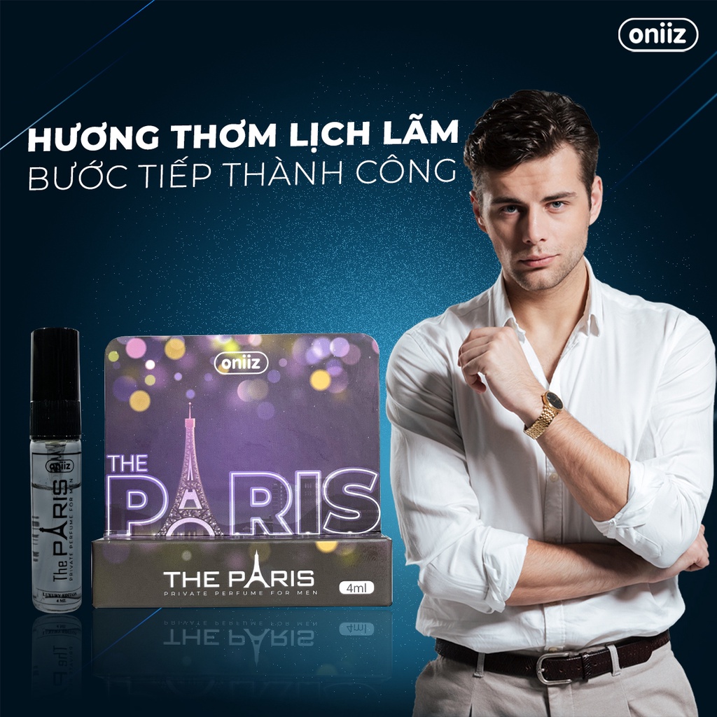 Nước hoa nam giới cao cấp Oniiz - The Paris chai dùng thử