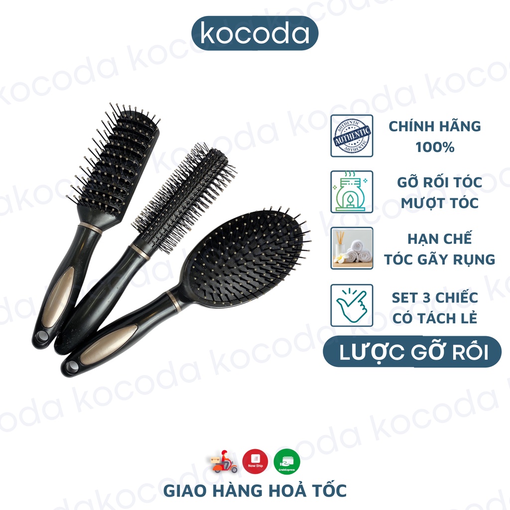 Lược chải đầu gỡ rối giúp hạn chế tóc gãy rụng kết hợp massage da đầu - KOCODA