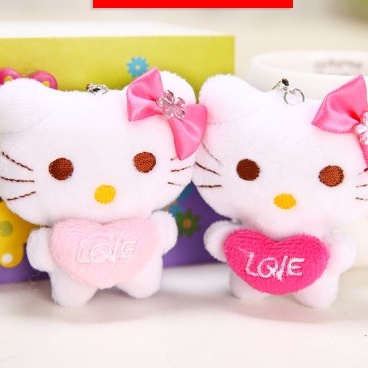 Móc khóa mèo kitty LOVE 9cm