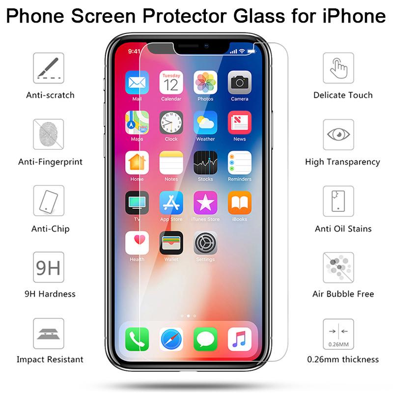 Kính cường lực bảo vệ màn hình iPhone 12 X XR XS MAX 11 pro iPhone 7 8 6s Plus 5 5s SE 2020