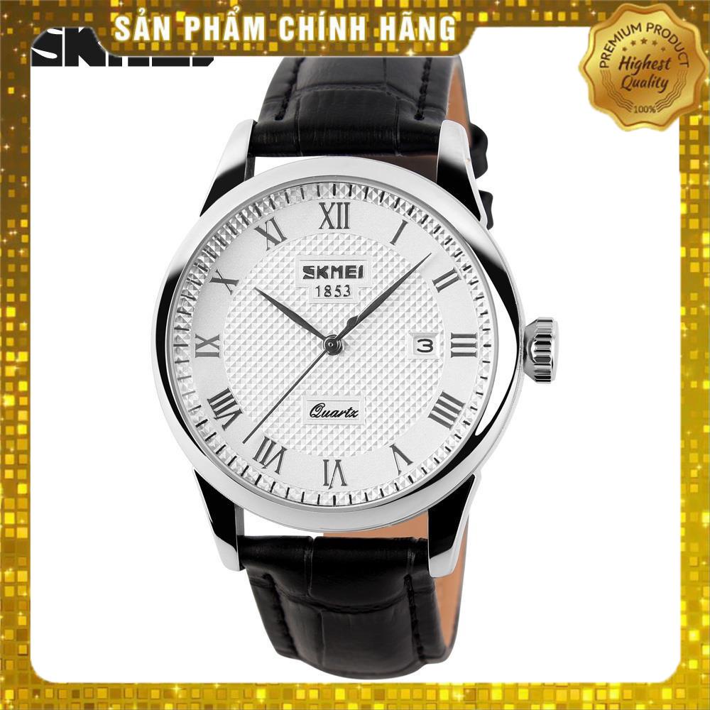 Đồng hồ nam dây da SKMIE,Doanh nhân Đồng hồ thạch anh Thời trang mới Dây da không thấm nước
