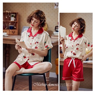 Đồ bộ Pijama lụa satin cao cấp mềm mát (Ảnh +Video thật)