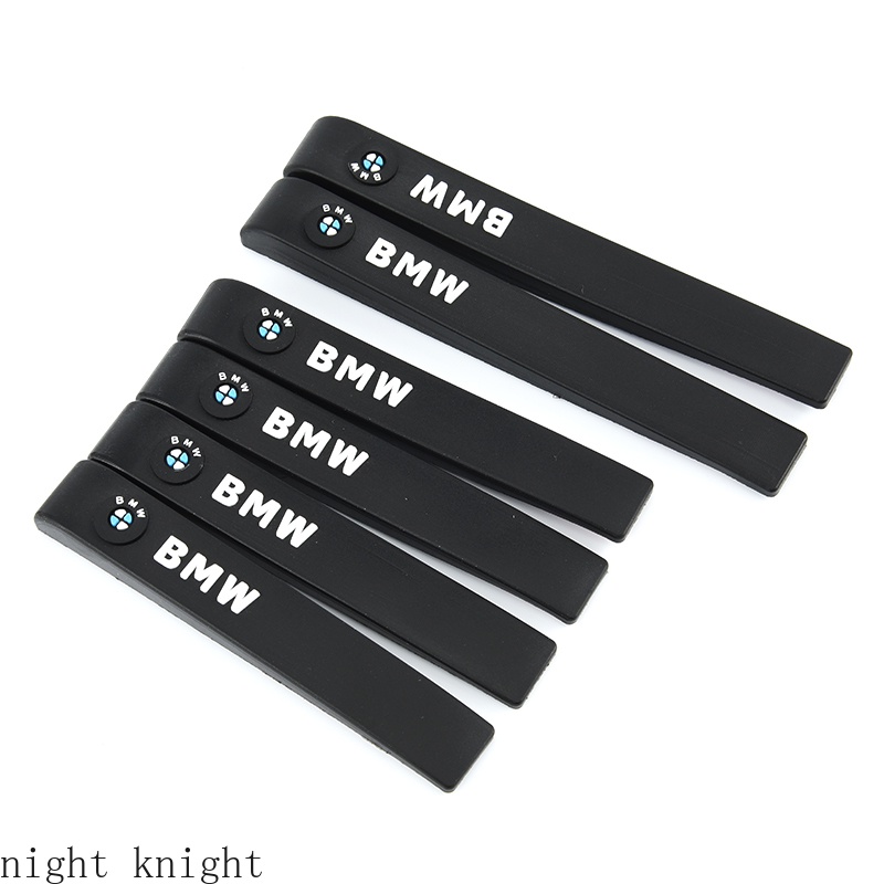 Bộ 6 Miếng Dán Bảo Vệ Cửa Xe Hơi Bmw Chống Trầy Xước Bằng Cao Su