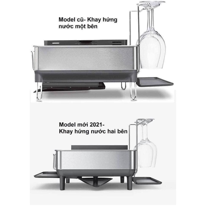 Giá úp bát inox Simplehuman - chống vân tay - luôn sáng bóng!!!