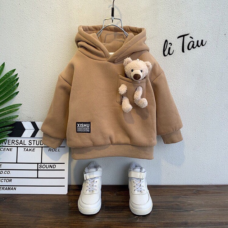 (jean baby kho sỉ) áo nỉ(hoodie) ,áo nỉ có mũ hàng quảng châu cho bé (8-22kg)