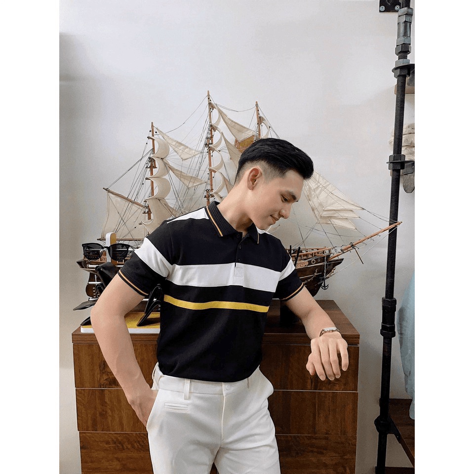 Áo thun nam cá sấu xịn xò cổ trụ siêu đẹp nam tính cho các bạn trẻ , thanh niên 2021 KME FASHION