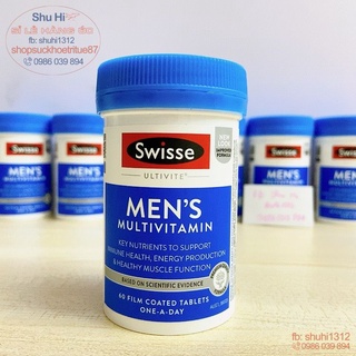 Vitamin tổng hợp cho nam swisse từ 18 đến 50 tuổi, men’s ultivite multivitamin úc 60 viên - swisse Men, tăng đề kháng