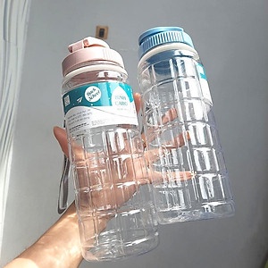 Bình Đựng Nước Caro 750ml Thể Thao Có Dây Treo Cao Cấp
