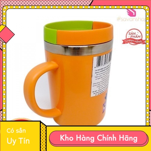 Ca Giữ Nhiệt Inox Bọc Nhựa 500ml Cao Cấp Thái Lan