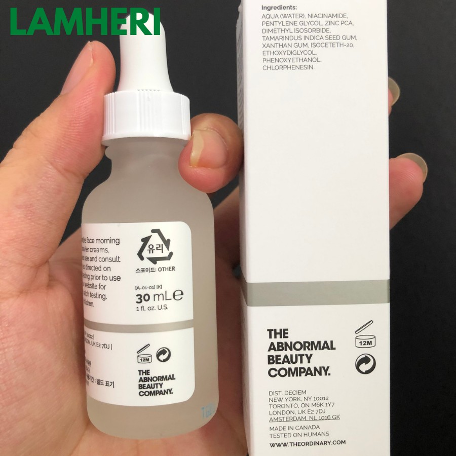 Tinh chất Niacinamide 10% + Zinc 1% - The Ordinary | BigBuy360 - bigbuy360.vn