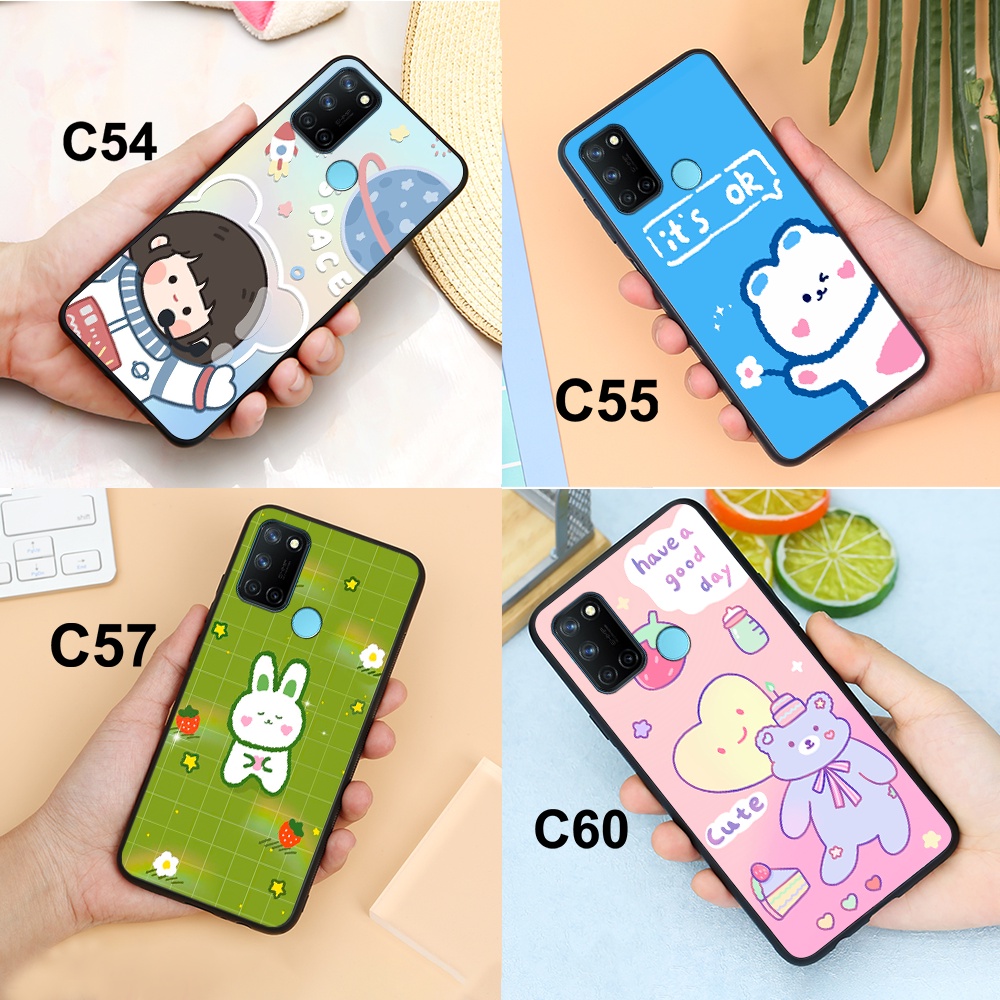 Ốp Lưng Realme C17 - Realme 7i [ Dùng Chung ] In Hình Gấu Dễ Thường, Bền Đẹp