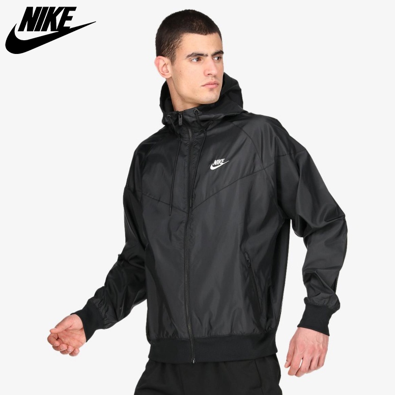 NIKE - Áo khoác thể thao nam nữ Nike Sportswear Windrunner Hooded Jacket chính hãng - Đen