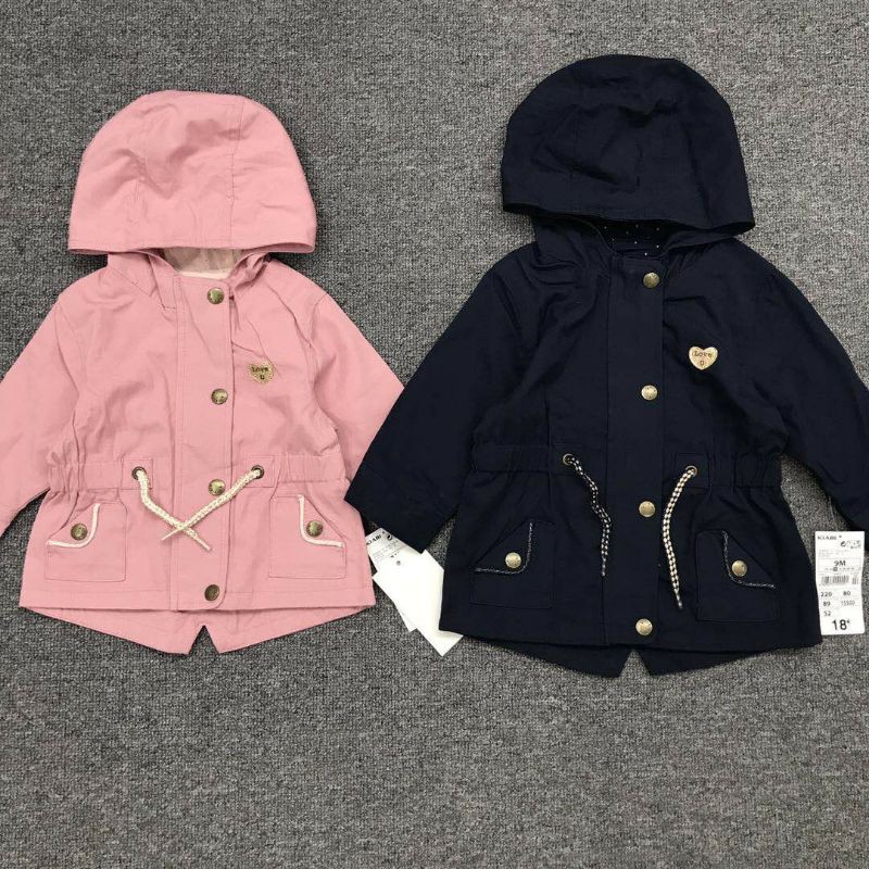 [Sz3m-36m fom to] Áo khoác Kiabi dáng Parka bé gái