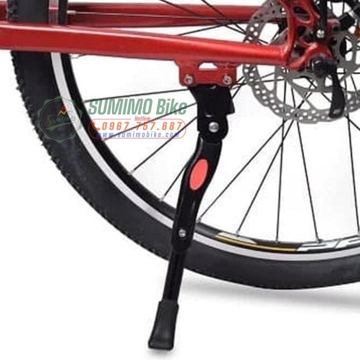 Chân chống xe đạp bắt tai tuỳ chỉnh nhôm
